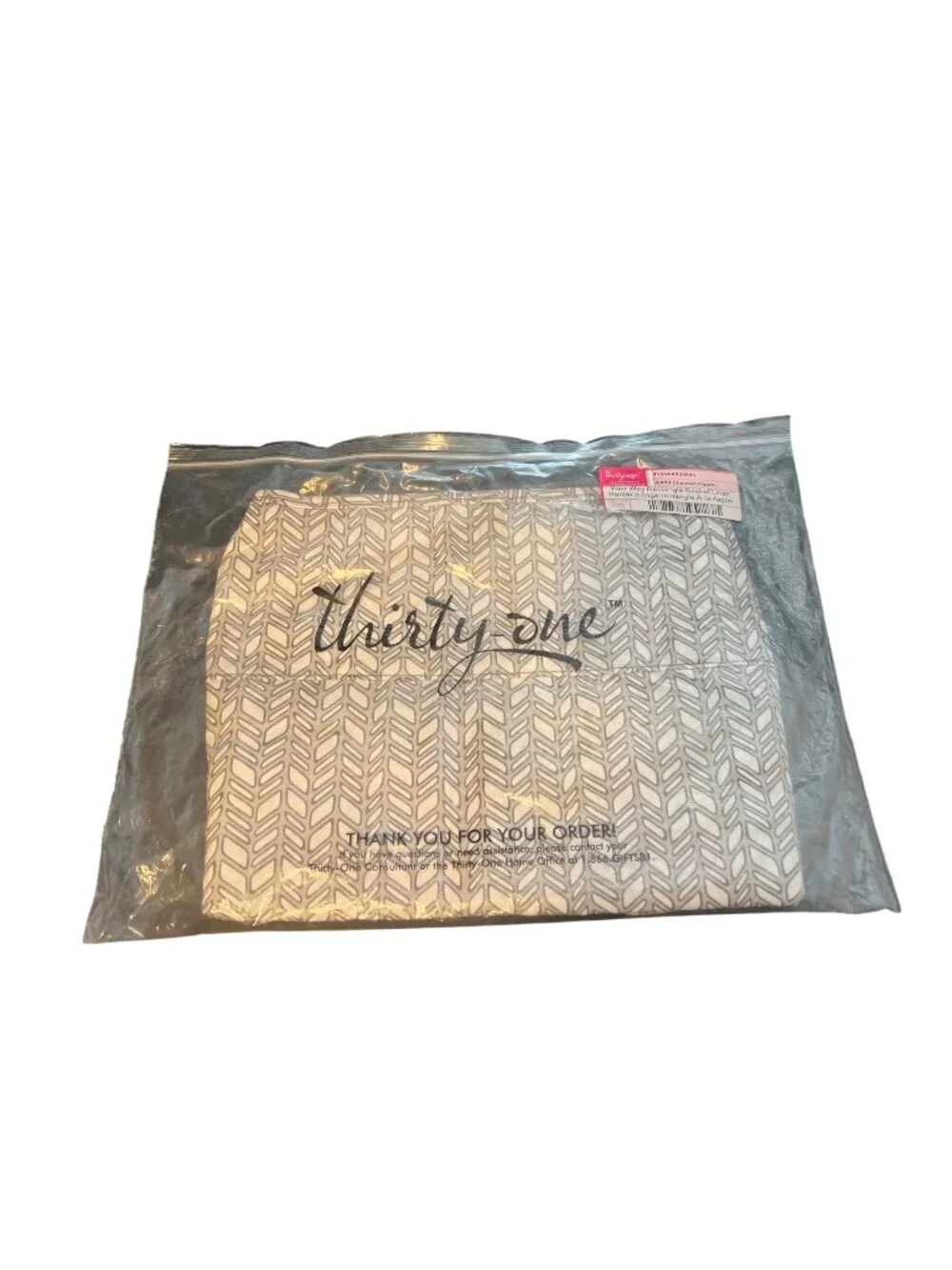 Thirty-One Your Way Rectangle Basket Liner Chevron Charm Pattern New